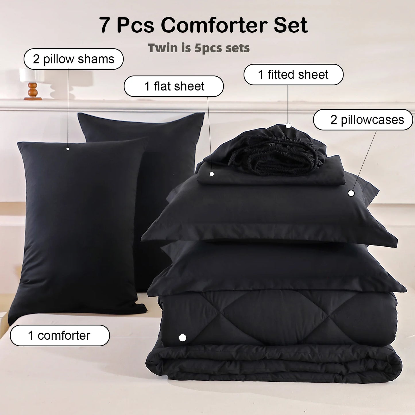 Home Decor Bedding Comforter Sets 5pcs/7pcs