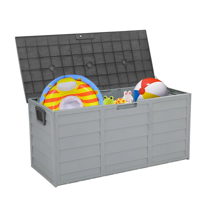 Outdoor Plastic Lockable Storage Deck Box 75 Gallon