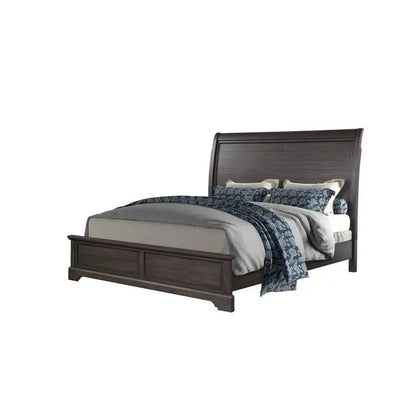 Queen Sleigh Bedroom Set with Dresser Mirror Chest Nightstand