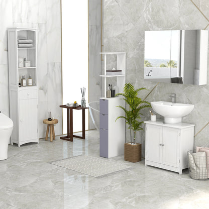 3-Tier Bathroom Storage Cabinet with Shelves and Drawer