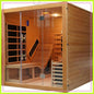 Red Cedar Indoor Dual System (Infrared & Steam)Sauna with Recliner 2-3 Person